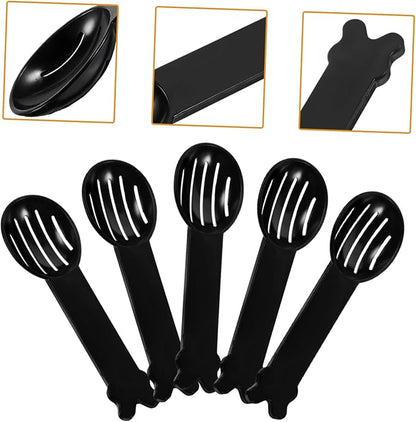 BESPORTBLE Hamster Bathtub Cleaning Spoon Set 5pcs Chinchilla Dust Bath Spoons Small Pet Shower Sand Tool Smooth Surface Random