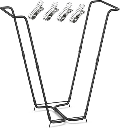 Outdoor Trash Bag Holder Metal Garden Trash Bag Holder