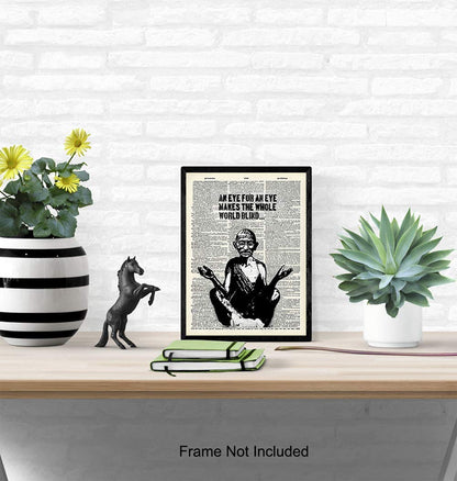 Graffiti Inspirational Quote - Urban Street Art, Wall Art Poster - Great Motivational Gift for Zen, Buddha, Buddhism, Yoga, Meditation Fans - Chic Home, Studio, Office Decorations - 8x10 Photo Print