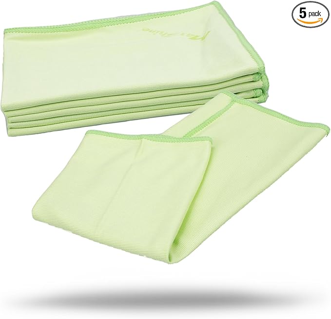 Maxshine 16” x 16” Universal Glass Cleaning Microfiber Towels, High-Clarity