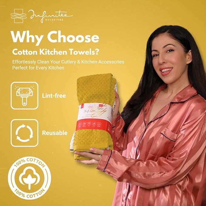 Infinitee Xclusives 100% Cotton Kitchen Towels
