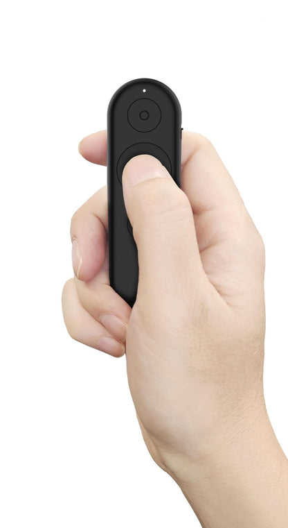 Lenovo Portable Rechargeable Presentation Remote – Bluetooth® 5.3 Wireless Clicker with Digital Pointer, USB‑C Charging, Ultra‑Lightweight, for Windows 10 or Later & macOS 12 or Later, Black