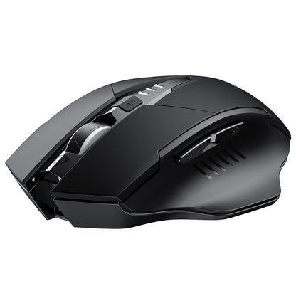 INPHIC Wireless Mouse Rechargeable, Battery Visible, 2400 DPI, 6 Buttons, Ergonomic Large Mouse for Laptop, Computer, Mac, PC etc.