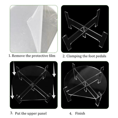 Acrylic Beverage Dispenser Stand, Glass Water Juice Drink Beverage Dispenser Floor Pitcher Stand Base for Parties and Catering Events, Fit Max 9 Inch Diameter of Water Dispenser Glass Drink