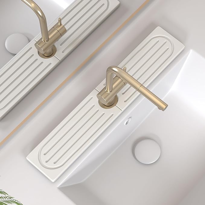 Stone Faucet Mat for Kitchen Sink, Water Absorbing Sink Water Splash Guard