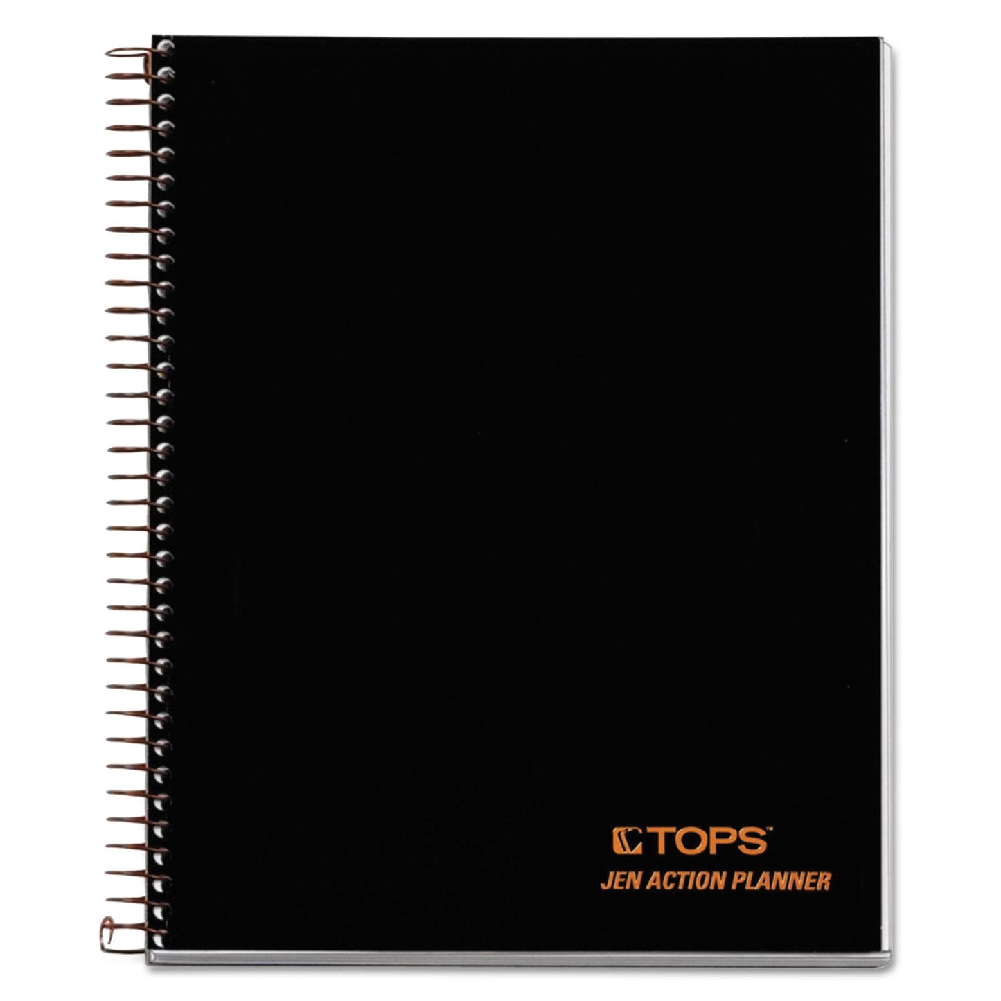 TOPS Products Aion Planner, Side Wirebound, 8-1/2"x6-3/4", 100 Sheets, Black (TOP63828),White
