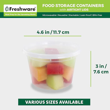 Freshware 16 oz Food Storage Containers