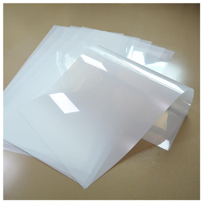 ZHluja Mylar Blank Stencil Sheet for Stencil Cutting,Craft Translucent 12 x 24 inch 10 Sheets 7.5 mil Acetate Template Material (10 Sheets, 7.5mil)