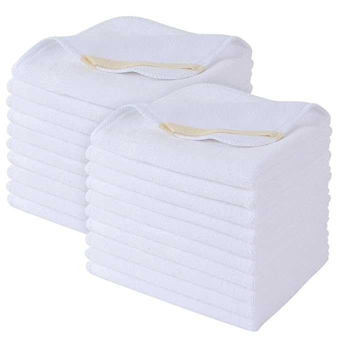 SINLAND Microfiber Facial Cloths Fast Drying Washcloth 12inch x 12inch