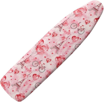 Heart Design Ironing Board Cover and Pad 15 x 54 Thick Padding