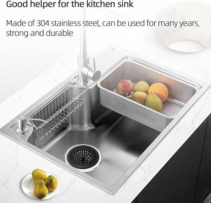Mi hogar Sink Drain Strainer 2 Pack, 4.5” Wide Rim Silicone Kitchen Sink