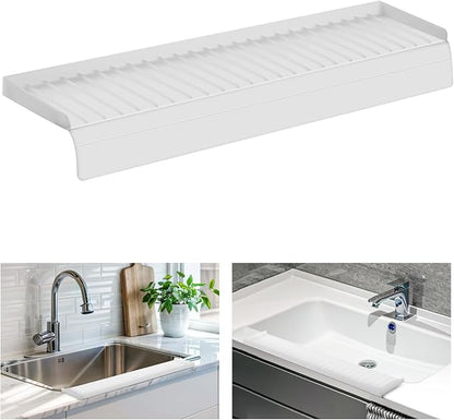 Sink Edge Protector with Suction Cup, Silicone Sink Splash Guard