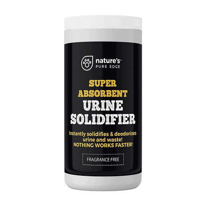Super Absorbent Urine Solidifier & Poo Gel Odor Eliminator & Deodorizer for Portable Toilet, Camping Toilet, Porta Potty, Bedside Commode, Male Urinal & Pet Loo Solidifies Liquid in minutes (2 lbs)
