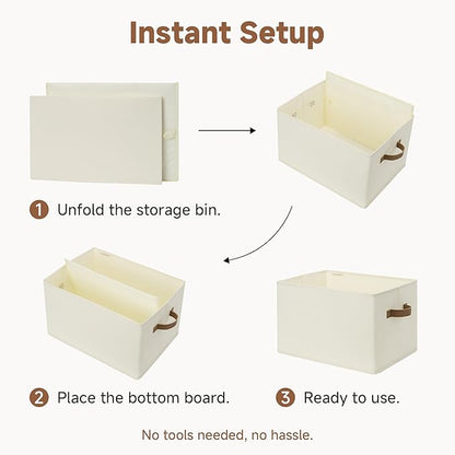 StorageWorks Foldable Storage Bins