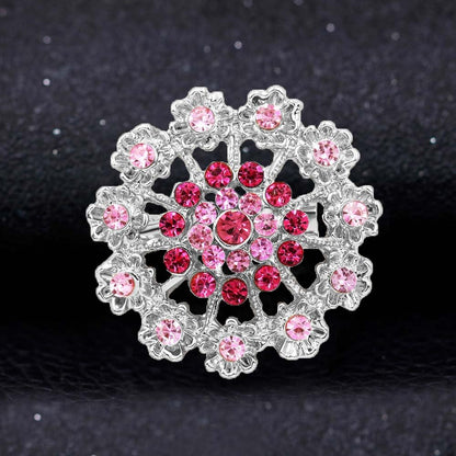 Ezing 12pcs Lot Crystal Brooch for Wedding Bouquet (G)