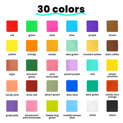 5 Pink + 30 Patel, Neon 6mm + 10 Vintage 6mm Chalk Markers Bundle