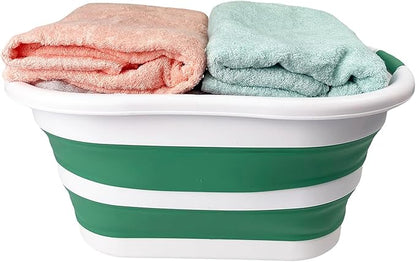 SAMMART 40L Set of 2 Collapsible Plastic Laundry Hamper