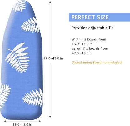 SheeChung Ironing Board Cover and Pad 15 x 49 Inch, Iron Board Cover