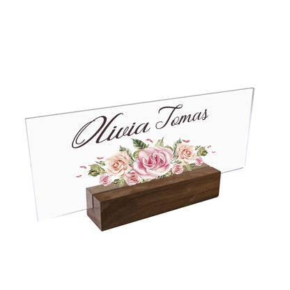 10 Pieces Rectangle Acrylic Sheet- Blank Transparent Plexiglass Acrylic Sign for Name Plates for Desk, Place Cards, Cricut Cutting and Engraving and DIY Projects (3 x 7.9 Inch)