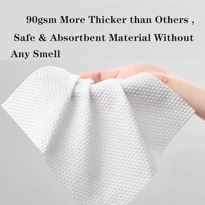 【Large Pack】Disposable Face Towels 160 Count, Hanging Design100% Bio-based