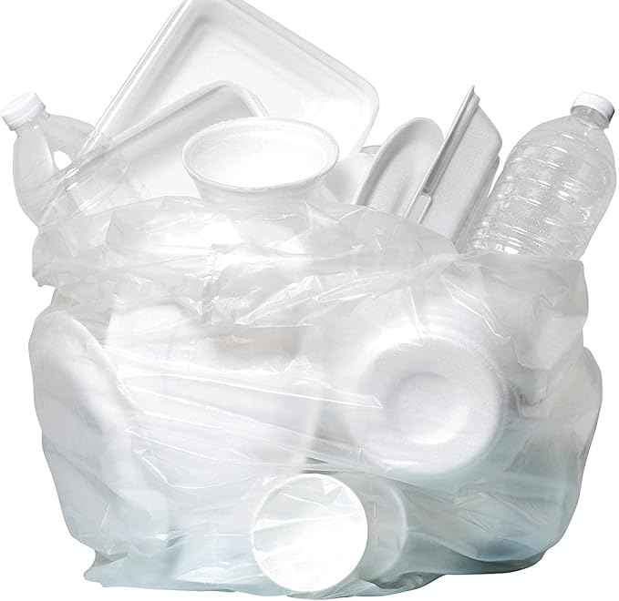 Aluf Plastics High Density Trash Bags, 30 Gallon, 10 Micron,