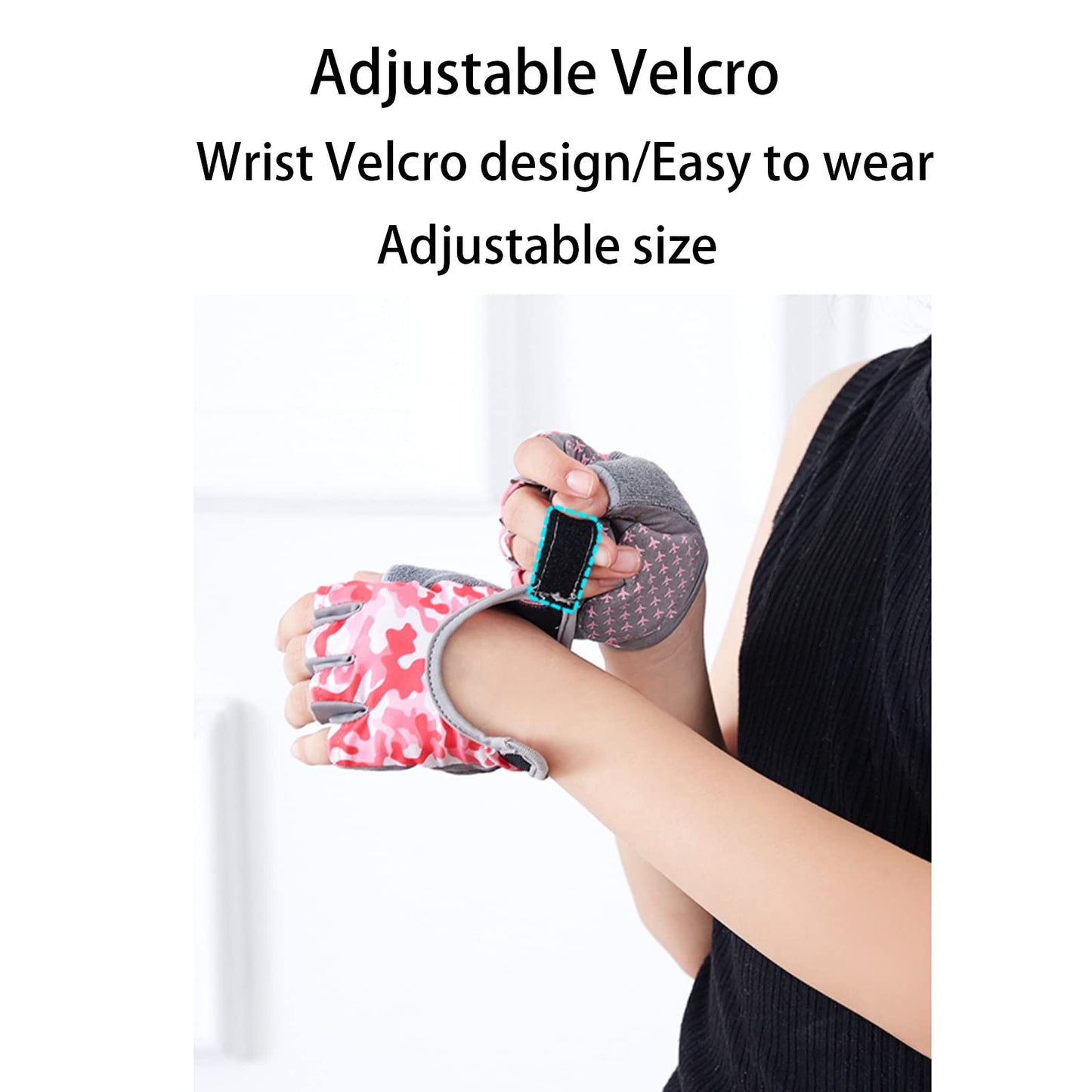 Biking Gloves Kids Boys Girls Cycling Exercise Half Finger Fingerless Gloves Child Motor Bike Riding Anti-Slip Weight Lifting Bikes Workout Climbing Bicycle Glove Gym Skate Glove