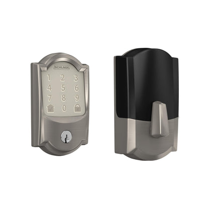 Schlage Encode Smart WiFi Deadbolt Lock for Front Door - Keyless Entry with App or Touchscreen - Works with Alexa, Hey Google, & Airbnb - Create Codes for Guests - Matte Black