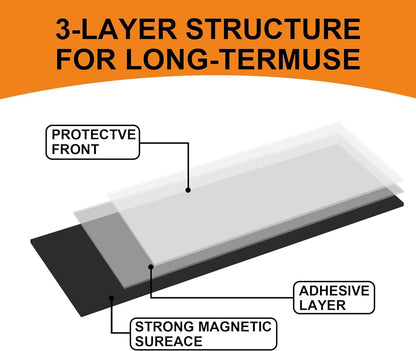 10Pcs Large Magnetic Sheets with Adhesive Backing Flexible Strong Magnet Paper for Crafts Photos and Die Storage Easy to Cut (10Pcs, A4 Size 12×8.5inch)