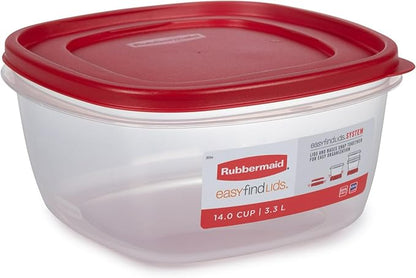 Rubbermaid Easy Find Lids Food Storage Container, 14 Cup