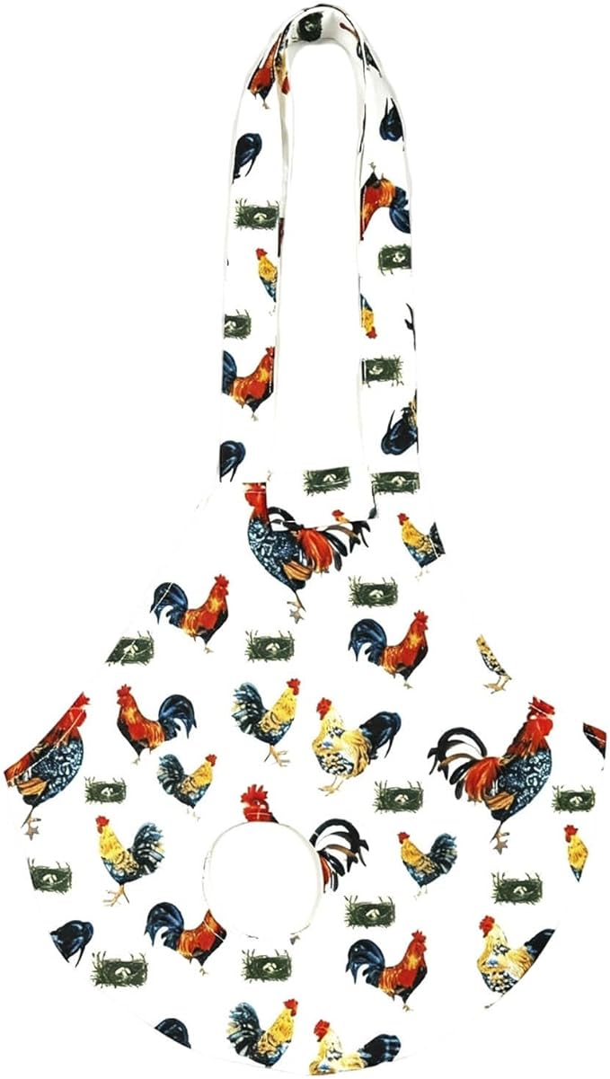 Chicken Carrier Sling Holder Bag with Handle, Driving Poultry Carriers Handbag for Farm Owners and Pet Lover Chicken Holder Poultry Travel (Whtie#D)