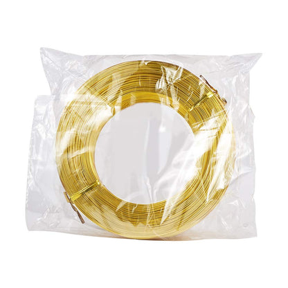 Cheriswelry 980 Feet 20 Gauge Gold Aluminum Wire Bendable Metal Craft Wire Flexible Soft Jewelry Beading Wire 0.8mm for Sculpting Armature Artistic Floral Garden Wrapping DIY Craft