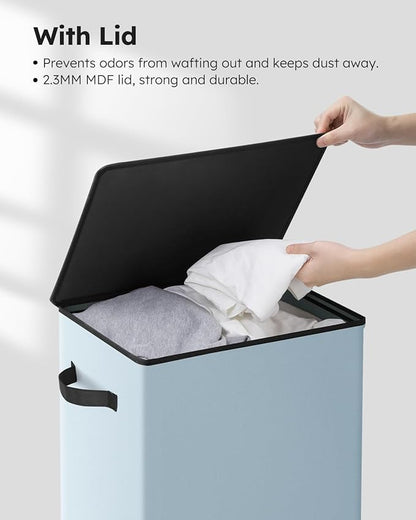SOLEDI Laundry Hamper with Lid 100L Large & Tall Collapsible Laundry Basket
