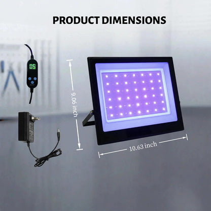 Intmo 3D Printer UV Resin Curing Light with Timer,for SLA DLP LCD 3D Printer Solidify Photosensitive Resin, 30W 365 to 405nm UV Lamp, DIY Curing Enclosure,Large