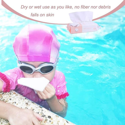 Extra Thick Dry Wipe, Disposable Face Drying Towel 100% Cotton, Lint-Free