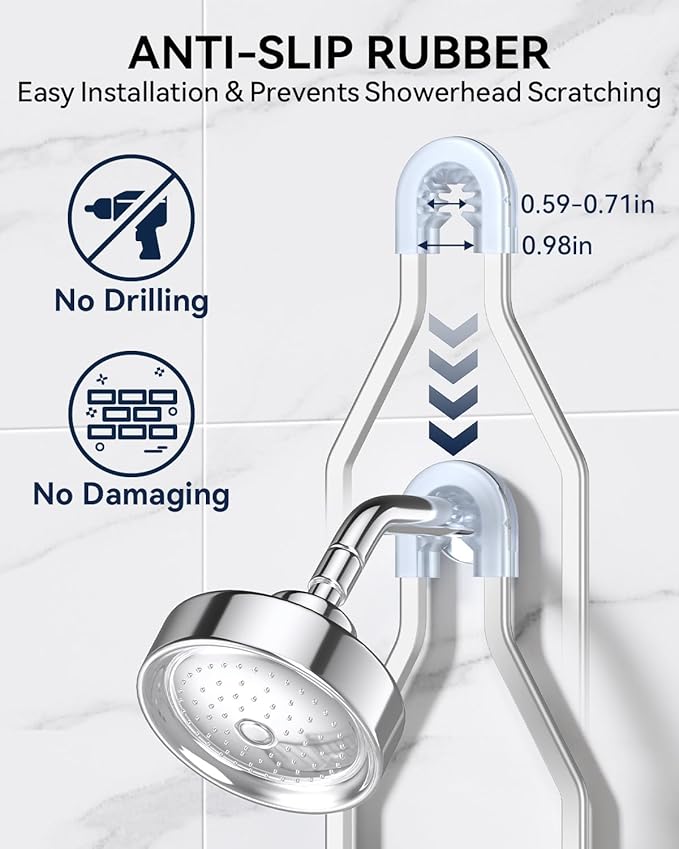 YASONIC Shower Caddy Hanging, Never Rust Shower Organizer Hanging, Aluminum