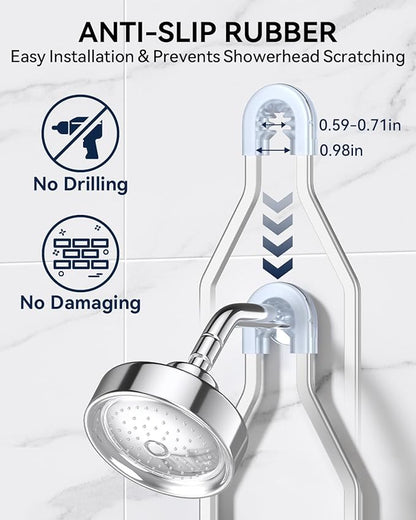 YASONIC Shower Caddy Hanging, Never Rust Shower Organizer Hanging, Aluminum