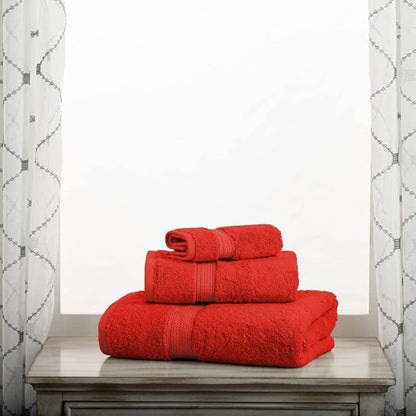 SUPERIOR Egyptian Cotton Pile 3 Piece Towel Set, Includes 1 Bath, 1 Hand