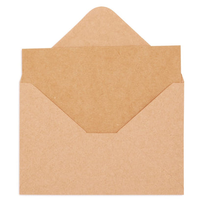 Sustainable Greetings Wedding Card Set - 48 Count, 4 x 6 In Brown Kraft Cardstock - Blank Greeting Notes & Envelopes for DIY Invitations & Birthday Wishes