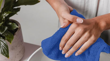 Avalon Towels Cotton Washcloths – Size 12x12 Inches, 100% Ring Spun Cotton
