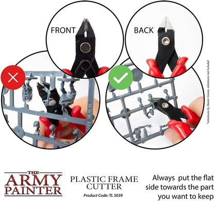 The Army Painter Hobby Tools Plastic Frame Cutter, Stainless Steel Model Flush Cutter, Side Snips, for Plastic Miniatures with Safety Grip Handle, for Miniature Fantasy Tabletop Wargaming