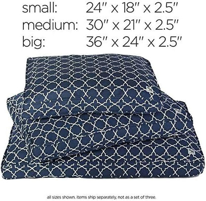 Molly Mutt Sheepy Wool Crate Mat - 100% Cotton Canvas Cover with Temperature-Regulating 100% Natural Wool-Filled Insert Dog Bed - Soft & Supportive Wool-Filled Bed - (36"x24"x2.5", Wild Horses)