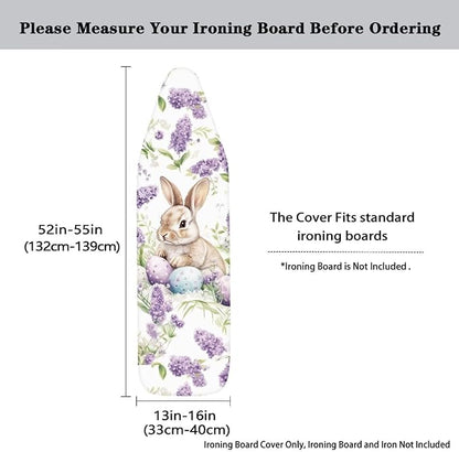Easter Egg Bunny Lavender Iron Board Cover