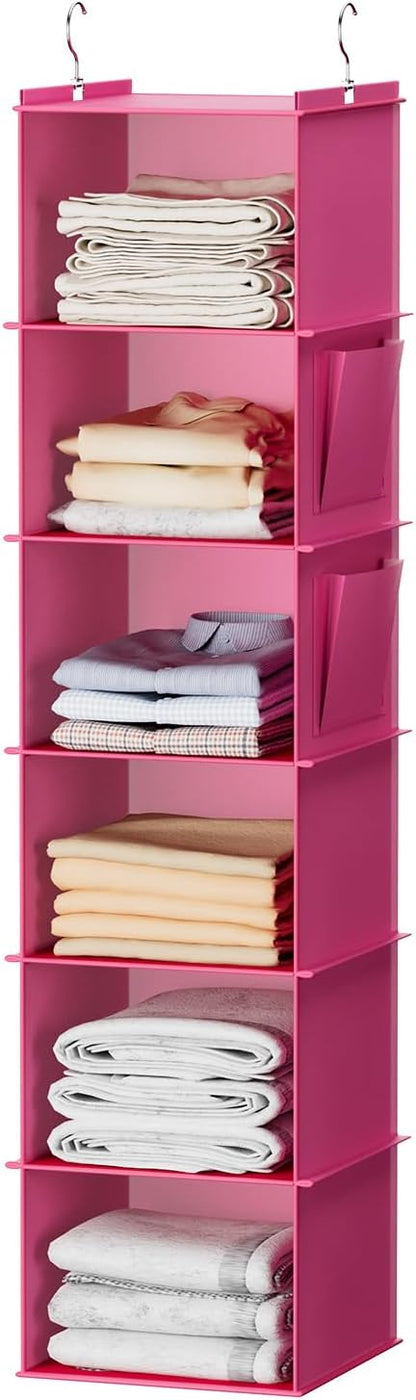 YOUDENOVA Hanging Closet Organizer, Closet Hanging Storage Shelves