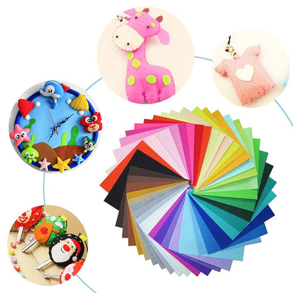 ZGXY Felt Sheets, 40 Pcs 8 X 12 inches (20 X 30cm) 1mm Thick Soft Felt Fabric Sheet, DIY Craft Sewing Pre-Cut Quilt Squares, Premium Colorful Hard Fabric Sheets for Handmade Crafting and DIY Projects.