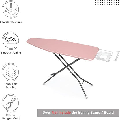 Encasa XO Ironing Board Cover and Pad 54"x18" - 4mm Felt X-Large Iron Board