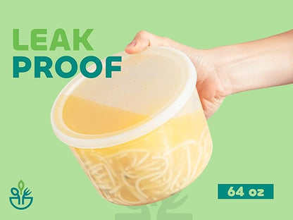 JoyServe 64 oz Food Storage Containers