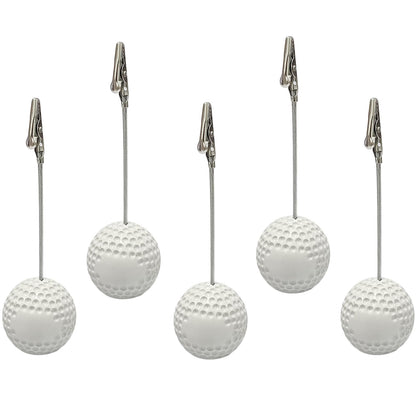Xiaoyztan Card Stand Memo Clip,Golf Picture Holder Table Stand Note Paper Clip for Table Party Favors Photo Stand Events Decoration,Pack of 5