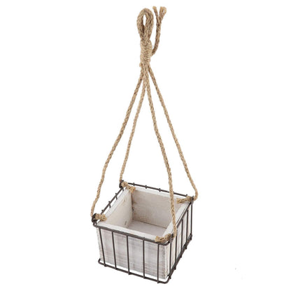 Yosoo Hanging Baskets for Plants, Home Garden Wall Storage Planter Hangings Decor Flower Plant Hanging Basket Flowerpot