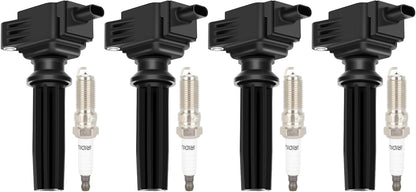 ECCPP 3 ignition coils with 3 iridium Spark Plugs,UF808,coils packs,for Smart Fortwo 2016-2017 0.9L‎224332428R,UF-808