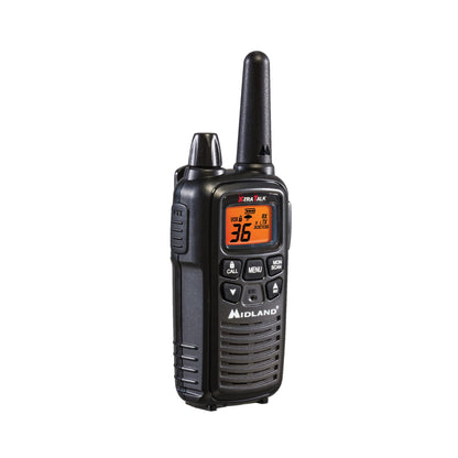 Midland LXT600VP3 36 Channel FRS Two-Way Radio - Up to 30 Mile Range Walkie Talkie - Black (Pack of 6)